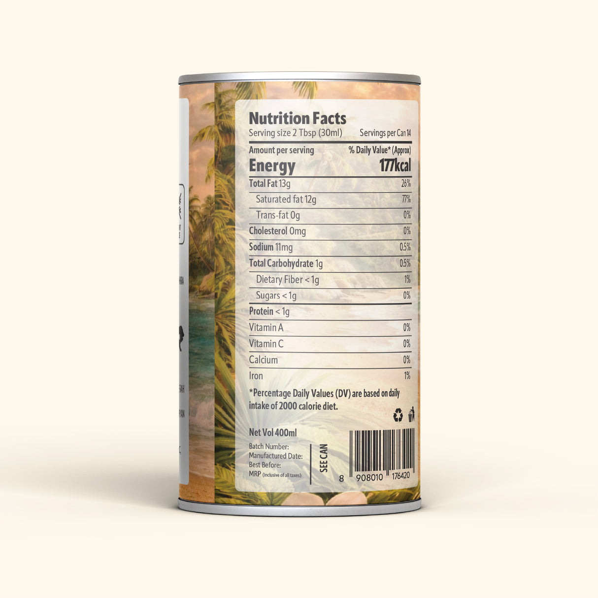 Coco Story Coconut Cream 26% Fat – 400ml